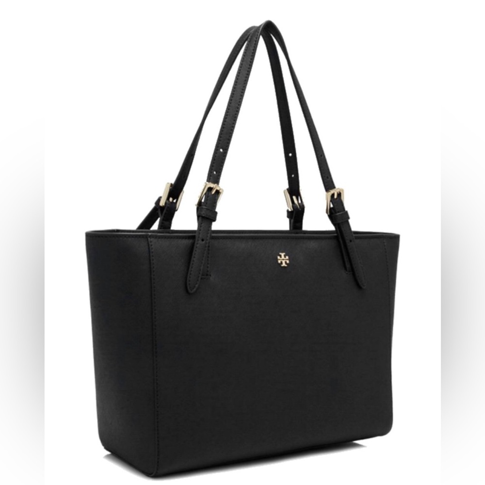 Tory Burch Emerson York Small buckle tote black